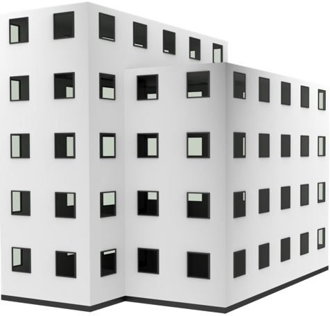 3D-Rendering eines Gebäudes